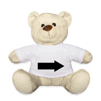 Flèche vers la droite - Nounours - blanc - Devant