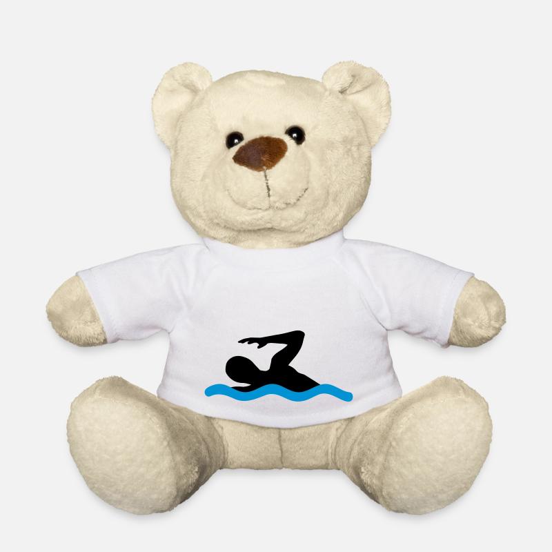 schwimmen - Teddy - Weiß