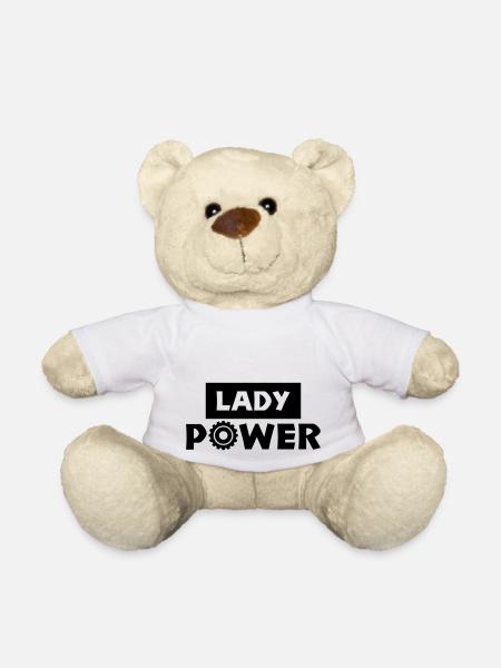 lady power - Teddy - Weiß