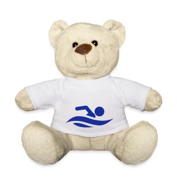 natation sport icon - Nounours - blanc - Devant