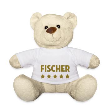 Fischer - Fischerin - Fisch - Meer - Fischerei - Teddy - Weiß - Vorne