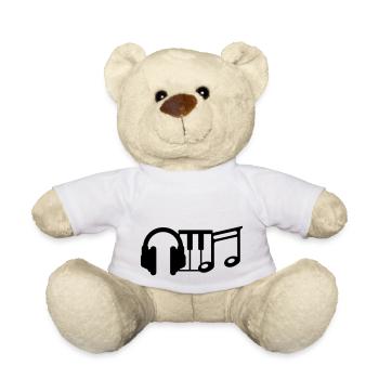 dj - Teddy Bear - white - Front