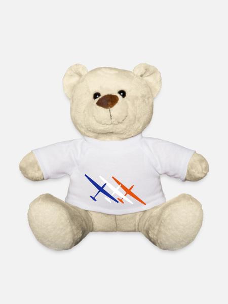 Planeur Planeur Planeur Pilote - Nounours - blanc