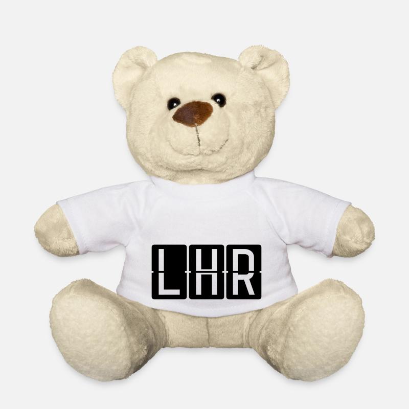 London Heathrow Airport - Teddy Bear - white