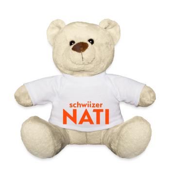 Schwiizer Nati - Nounours - blanc - Devant