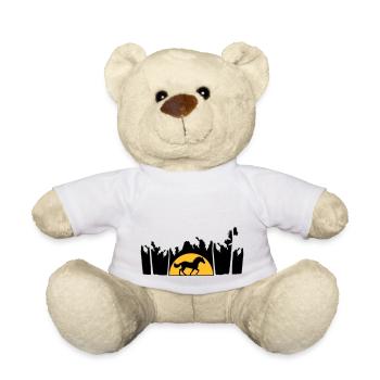 Palm Beach Sun Horse - Teddy Bear - white - Front
