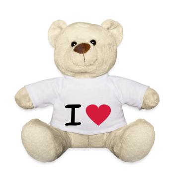 I Love - Teddy - Weiß - Vorne