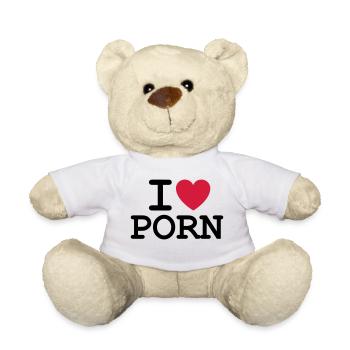 Je aime porno - Nounours - blanc - Devant