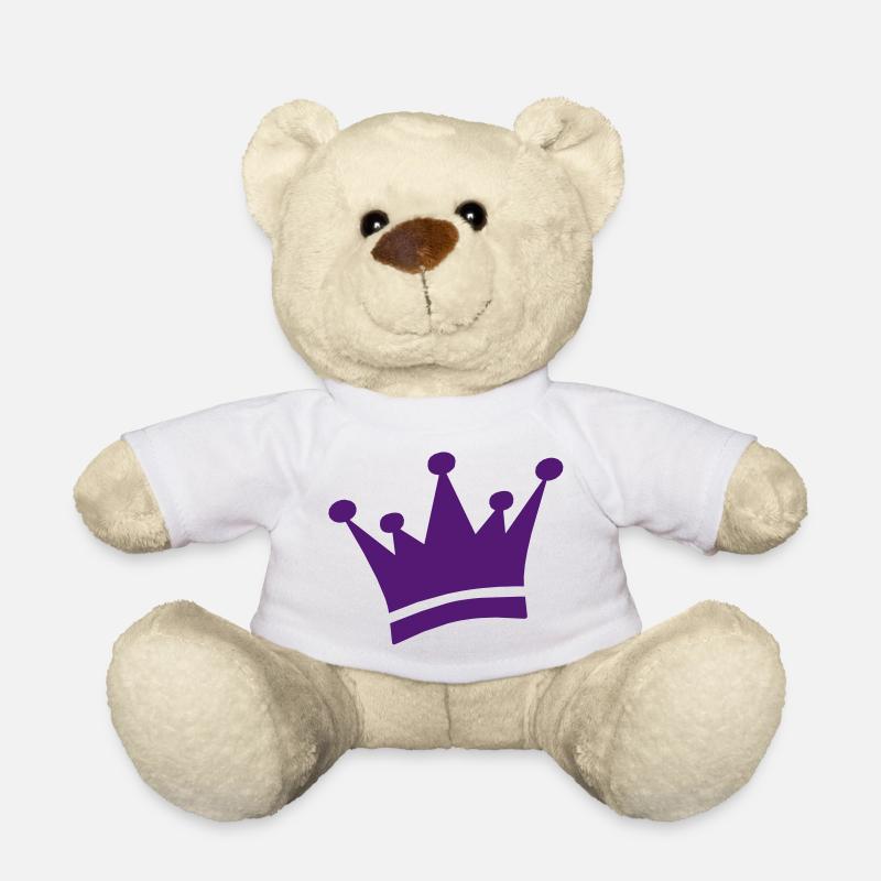 krone - Teddy - Weiß