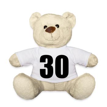 30 - Teddy Bear - white - Front