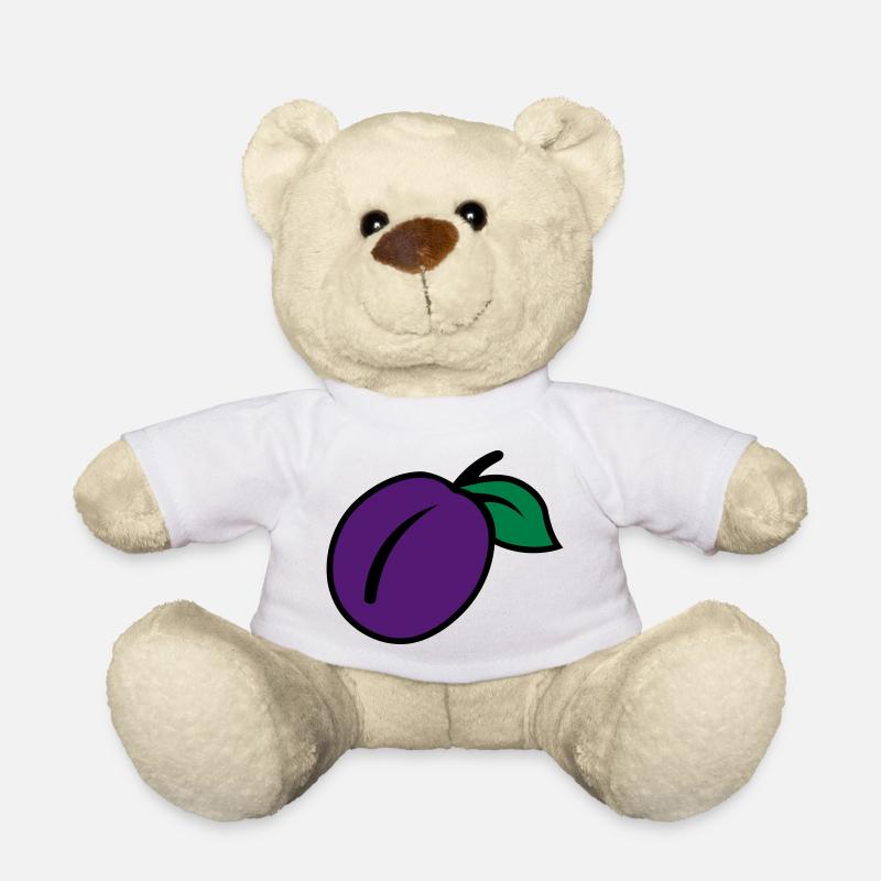 Pflaume - Teddy - Weiß