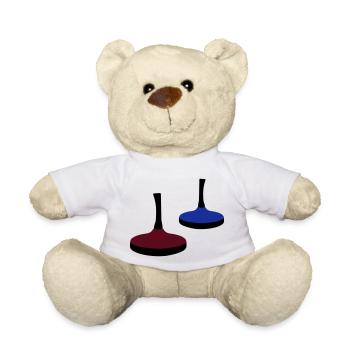 Curling - Teddy Bear - white - Front