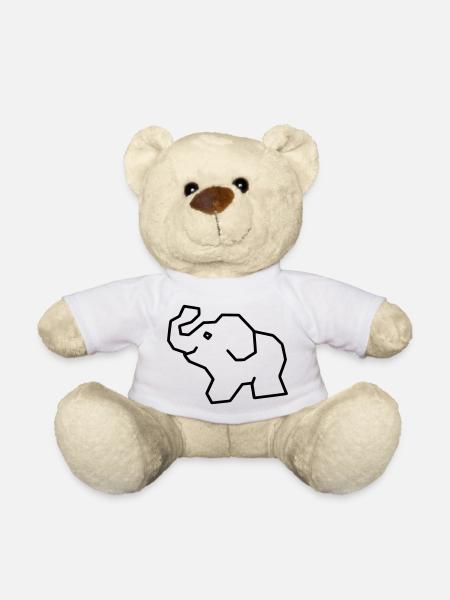 elephant - Teddy Bear - white