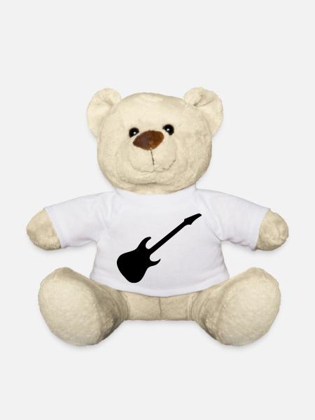 E-Gitarren-Symbol - Teddy - Weiß