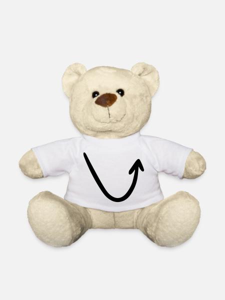 Arrow drawing sketch black - Teddy Bear - white