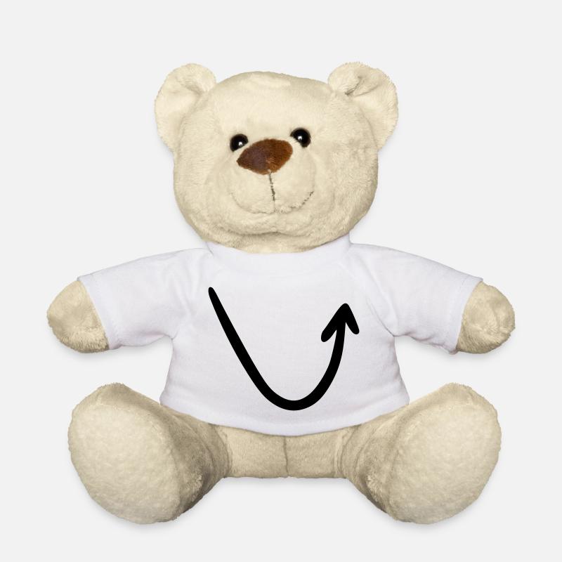 Arrow drawing sketch black - Teddy Bear - white