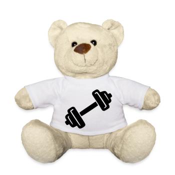 Haltère - Nounours - blanc - Devant