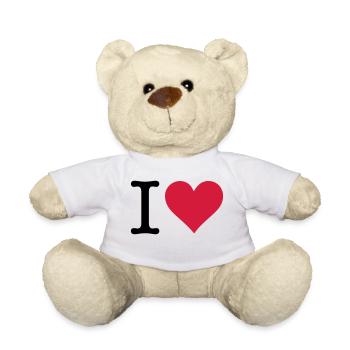I love the original - Teddy Bear - white - Front