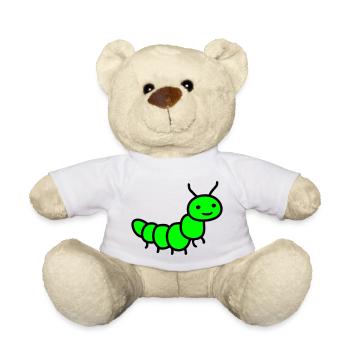 caterpillar - Teddy Bear - white - Front