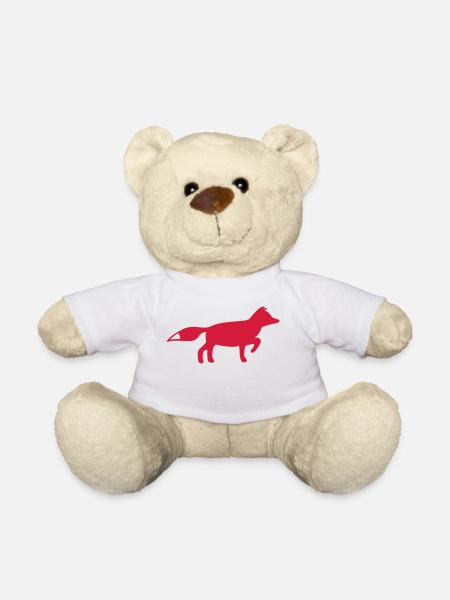 Ein Fuchs oder Füchsin - Teddy - Weiß