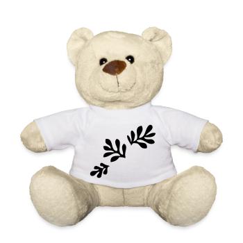 Blätter Flora Pflanze Muster - Teddy - Weiß - Vorne