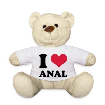 I Love Anal - Teddy - Weiß - Vorne