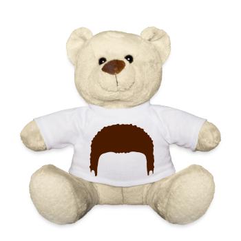Full Hair Wig Silhouette - Teddy Bear - white - Front