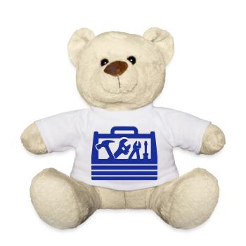 Tools Toolbox - Teddy Bear - white - Front