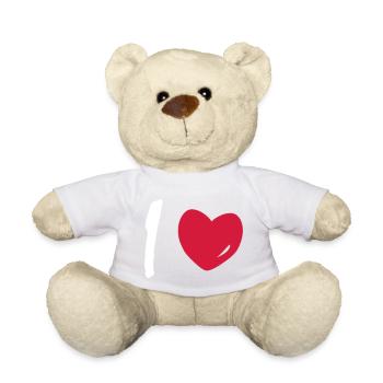 I love - Teddy - Weiß - Vorne