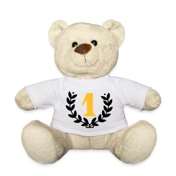 Couronne de laurier de la Première / laurier pour - Nounours - blanc - Devant