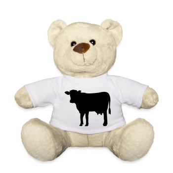 Cow - Teddy Bear - white - Front