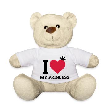 I love my Princess - Teddy - Weiß - Vorne