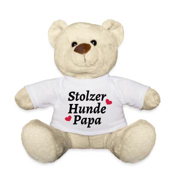 Stolzer Hunde Papa - Teddy - Weiß - Vorne