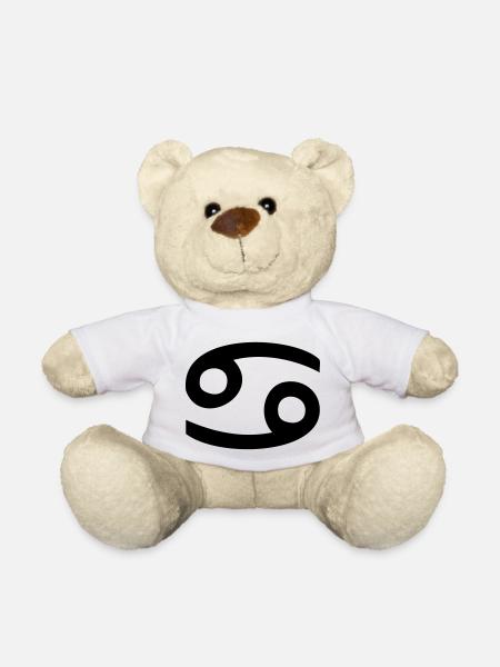 Sternzeichen Krebs - Teddy - Weiß