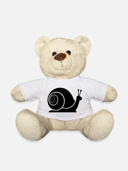 slug - Teddy Bear - white