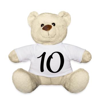 10 - Teddy Bear - white - Front