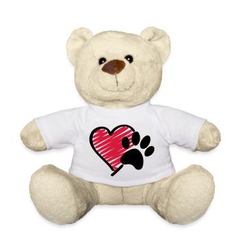 Amour de chien - Nounours - blanc - Devant