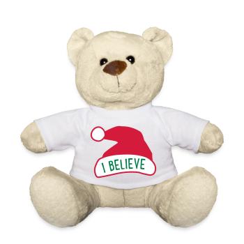I believe in Santa Claus - Teddy Bear - white - Front