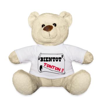 Soon to be an uncle - Teddy Bear - white - Front