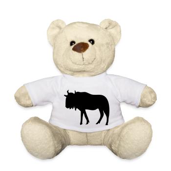 Gnu, Büffel - Teddy - Weiß - Vorne