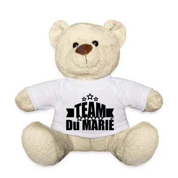 team du marié - Nounours - blanc - Devant