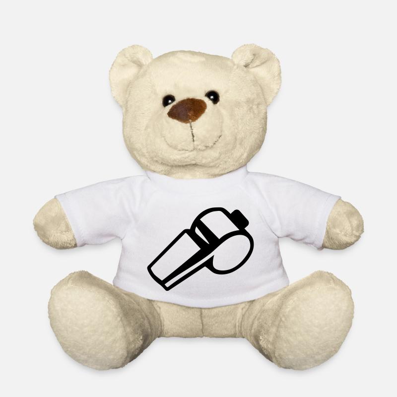 Trillerpfeife - Teddy - Weiß