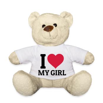 I love my Girl - Teddy - Weiß - Vorne
