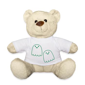 Glückliche und traurige Geister - Teddy - Weiß - Vorne