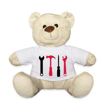 Tool Icons - Teddy Bear - white - Front