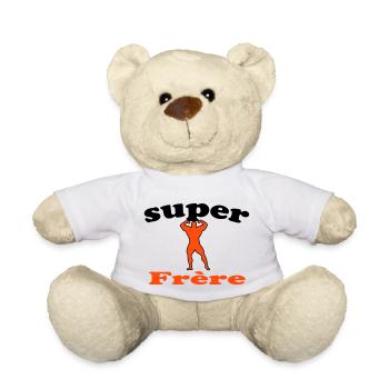 SUPER Frère - Nounours - blanc - Devant