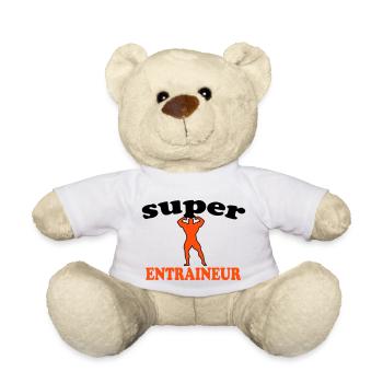 SUPER TRAINER - Teddy Bear - white - Front