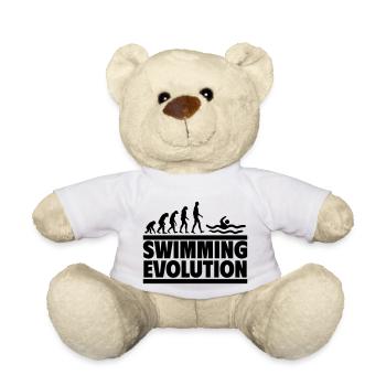 Swimming Evolution, parfait pour les amateurs de natation - Nounours - blanc - Devant