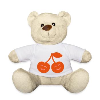 niedliche Kirschen - Teddy - Weiß - Vorne
