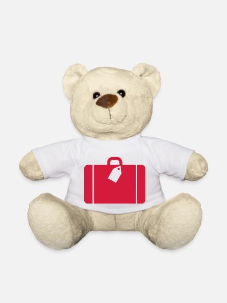 Koffer - Teddy - wit
